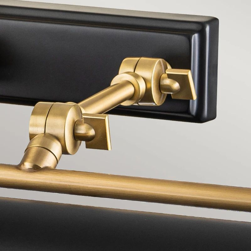 Elstead Lighting LED Schilderijverlichting Winchfield | 4X E14 Max 40W | Dimbaar | Aged Brass & Matte Black