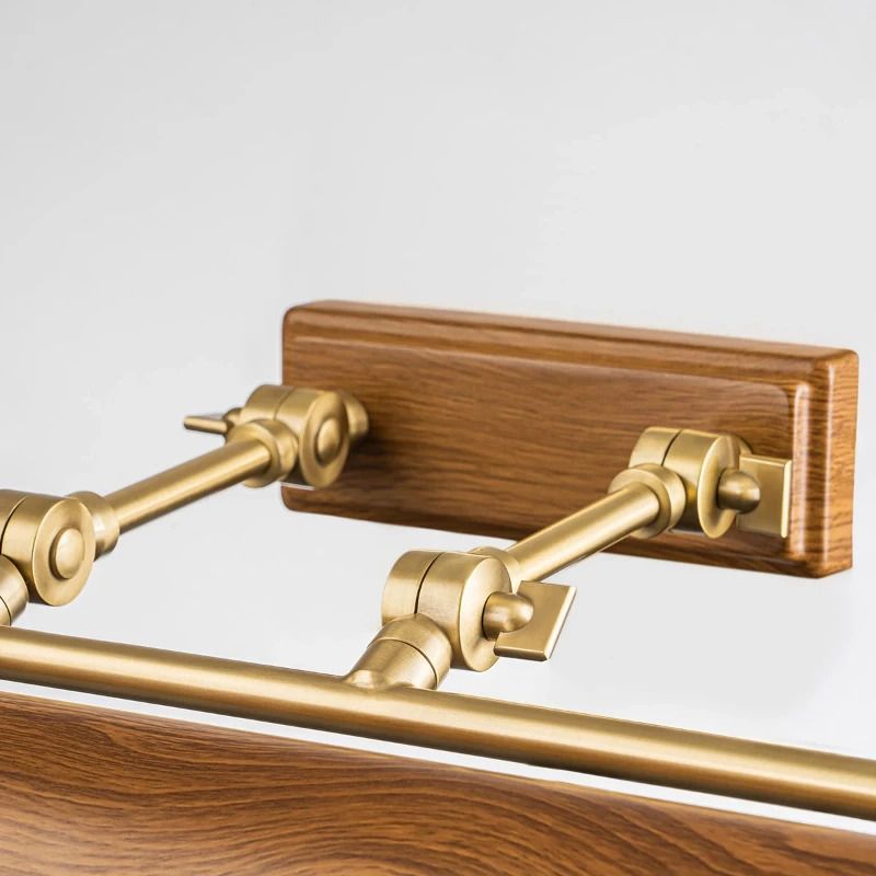 Elstead Lighting LED Schilderijverlichting Winchfield | 4X E14 Max 40W | Dimbaar | Aged Brass & Oak Effect