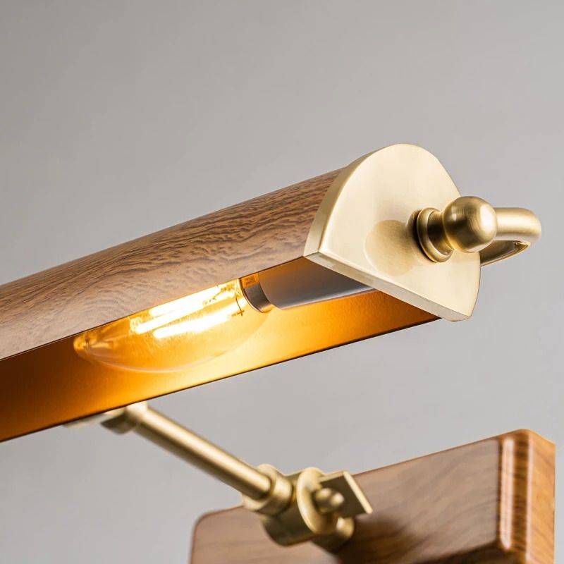 Elstead Lighting LED Schilderijverlichting Winchfield | 2X E14 Max 40W | Dimbaar | Aged Brass & Oak Effect