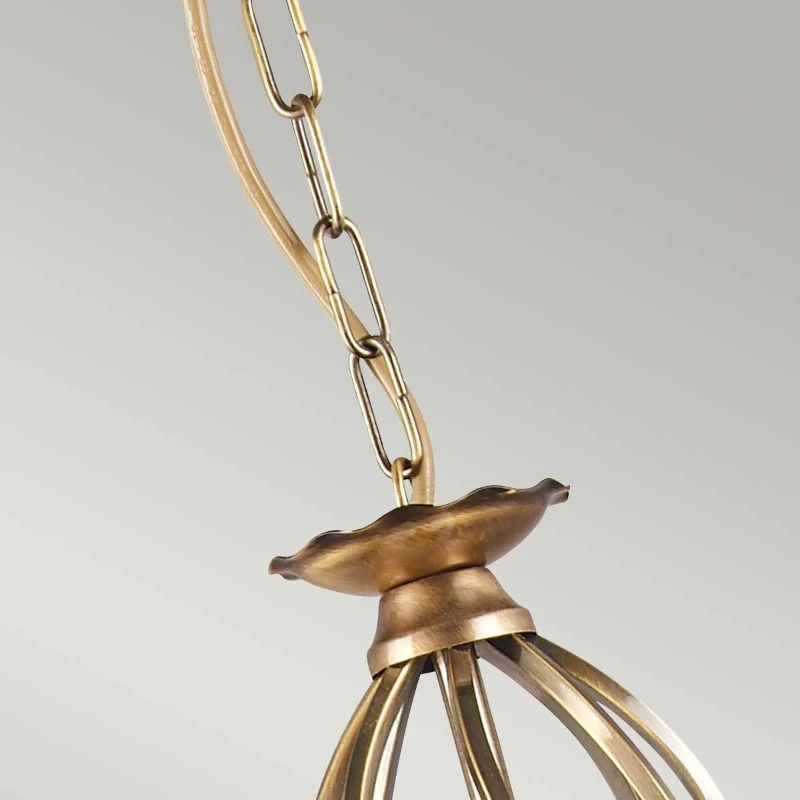 Elstead Lighting LED Kroonluchter | 3X E14 Max 60W | Dimbaar | Aged Brass