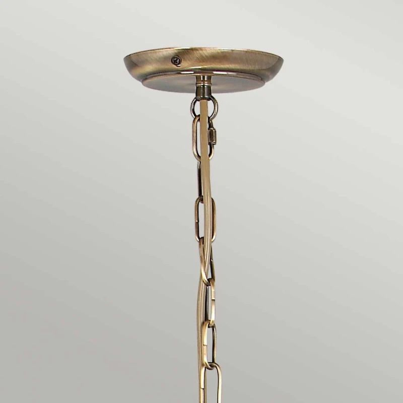 Elstead Lighting LED Kroonluchter | 3X E14 Max 60W | Dimbaar | Aged Brass
