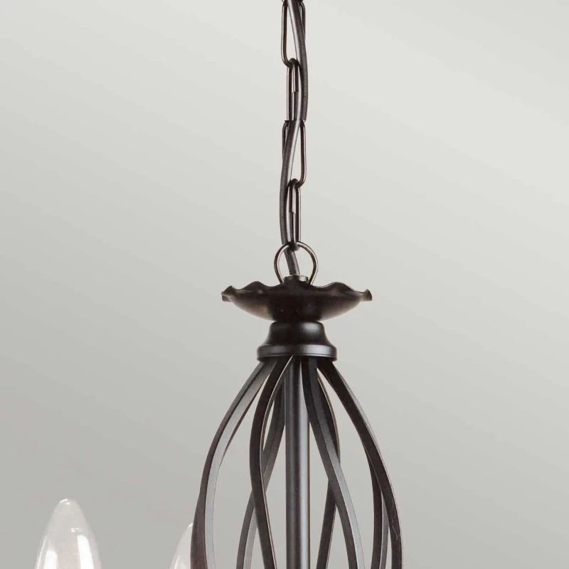 Elstead Lighting LED Kroonluchter | 3X E14 Max 60W | Dimbaar | Black