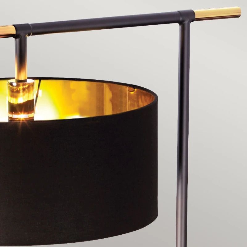 Elstead Lighting Staande LED Lamp Balance | 1X E27 Max 60W | Black/ Polished Brass