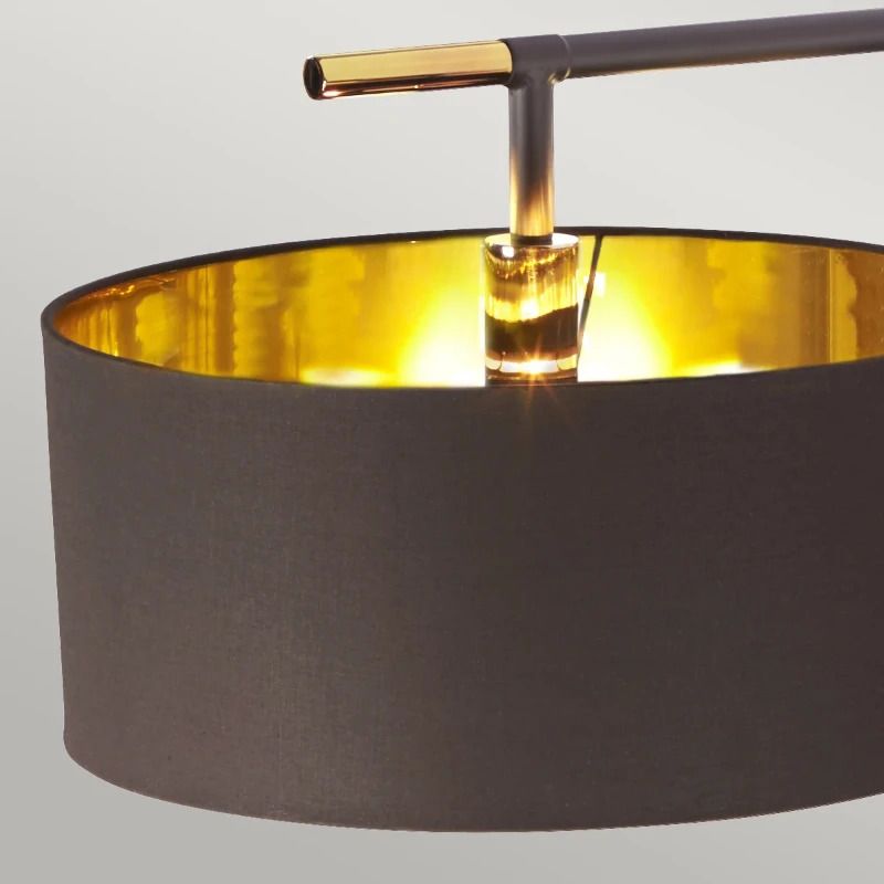Elstead Lighting Staande LED Lamp Balance | 1X E27 Max 60W | Brown/Polished Brass