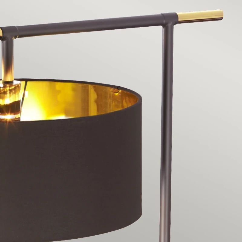 Elstead Lighting Staande LED Lamp Balance | 1X E27 Max 60W | Brown/Polished Brass