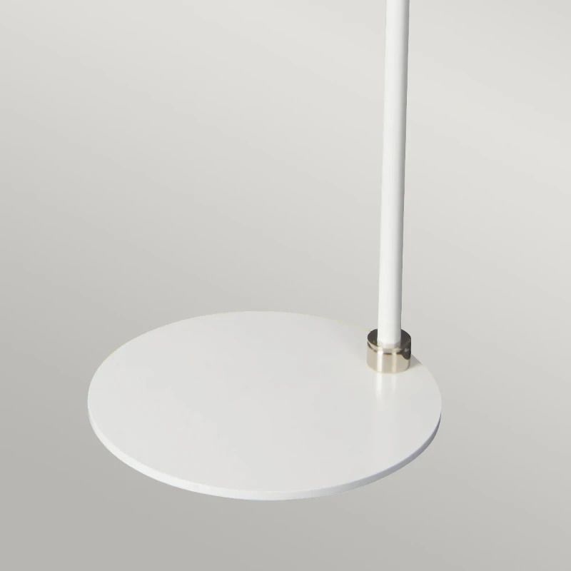 Elstead Lighting Staande LED Lamp Balance | 1X E27 Max 60W | White/Polished Nickel