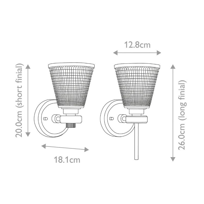 Elstead Lighting LED Badkamerarmatuur Gunnislake | 3W 3000K 300Lm 830 | IP44 | Dimbaar | White Aged Brass