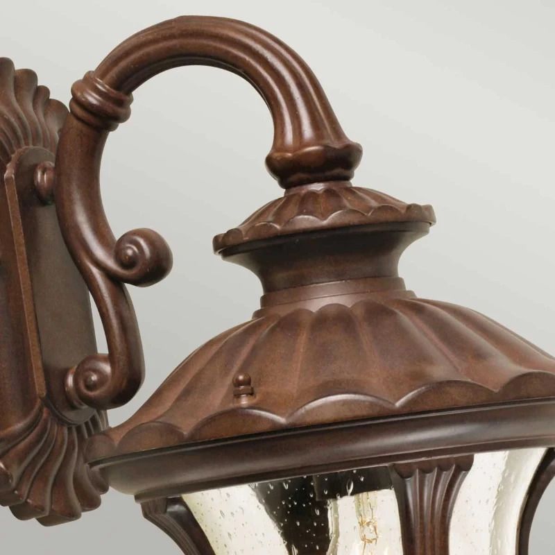 Elstead Lighting LED Wand Buitenlamp Chicago | 1X E27 Max 100W | IP44 | Dimbaar | Rusty Bronze Patina