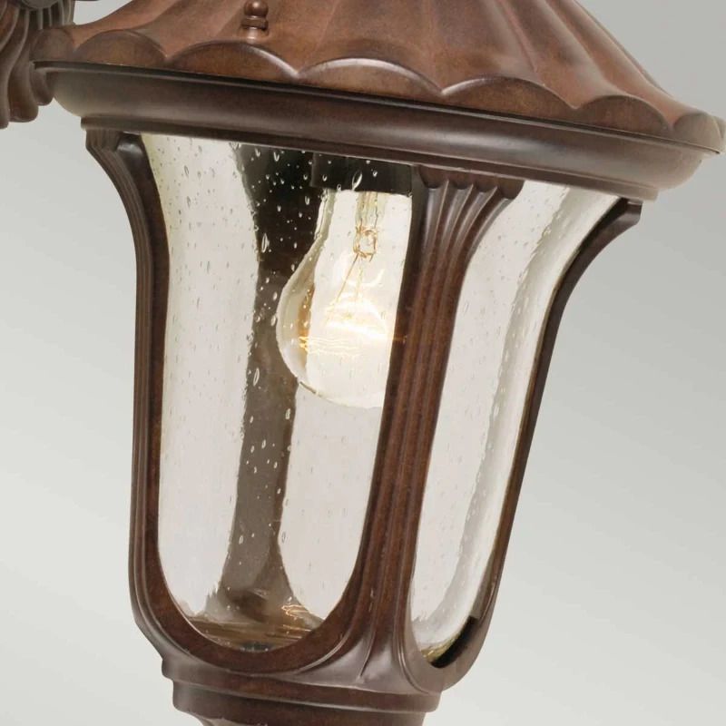 Elstead Lighting LED Wand Buitenlamp Chicago | 1X E27 Max 100W | IP44 | Dimbaar | Rusty Bronze Patina