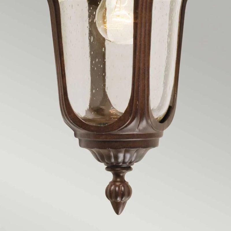 Elstead Lighting LED Wand Buitenlamp Chicago | 1X E27 Max 100W | IP44 | Dimbaar | Rusty Bronze Patina