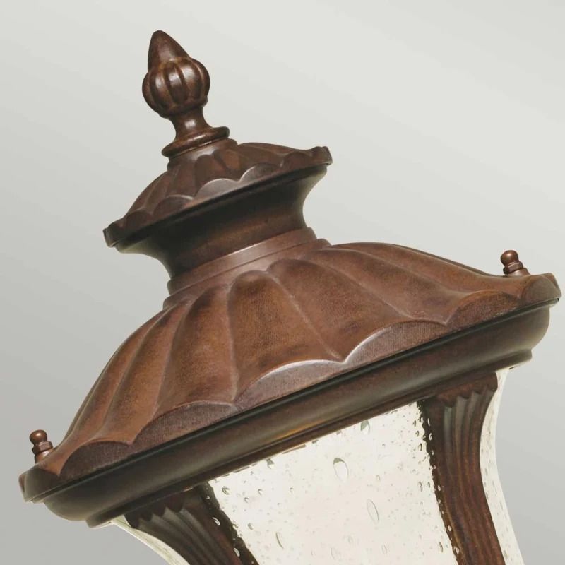 Elstead Lighting Mini LED Tuin Pilaar Chicago | 1X E27 Max 100W | IP44 (Outdoor) | Rusty Bronze Patina