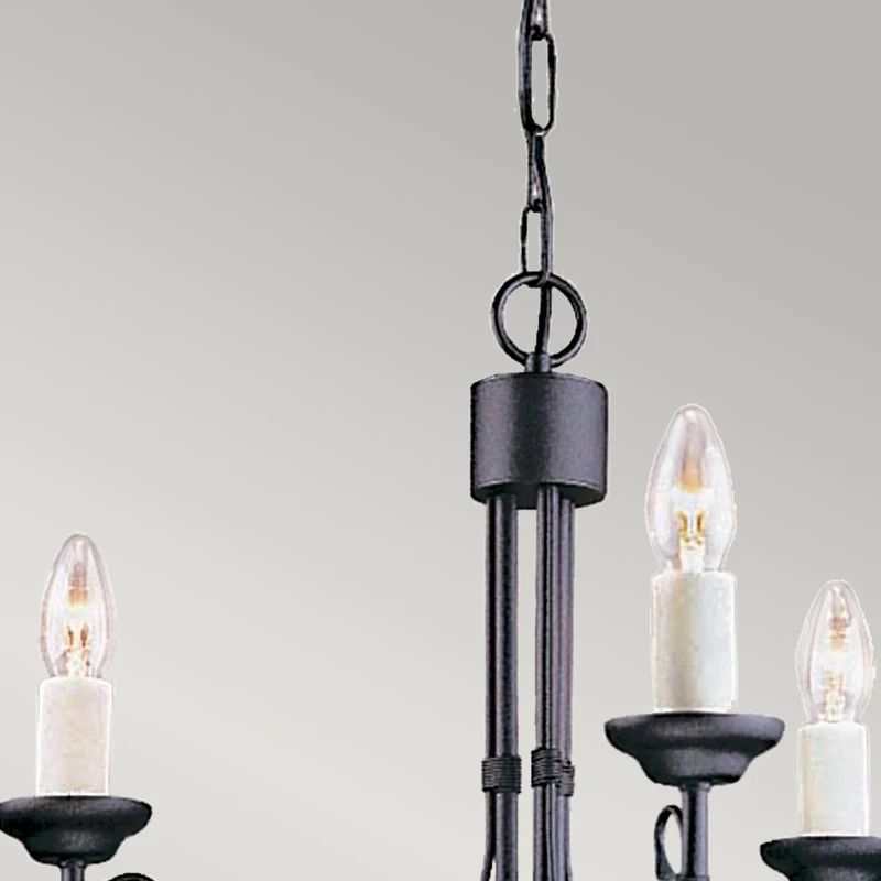Elstead Lighting LED Kroonluchter | 3X E14 Max 60W | Dimbaar | Black