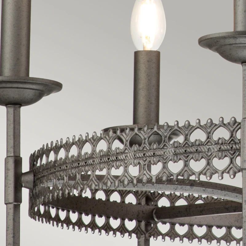 Elstead Lighting LED Kroonluchter | 6X E14 Max 60W | Dimbaar | Iron Gate