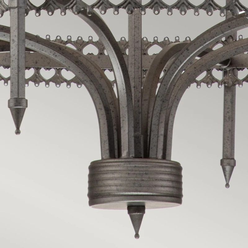 Elstead Lighting LED Kroonluchter | 6X E14 Max 60W | Dimbaar | Iron Gate