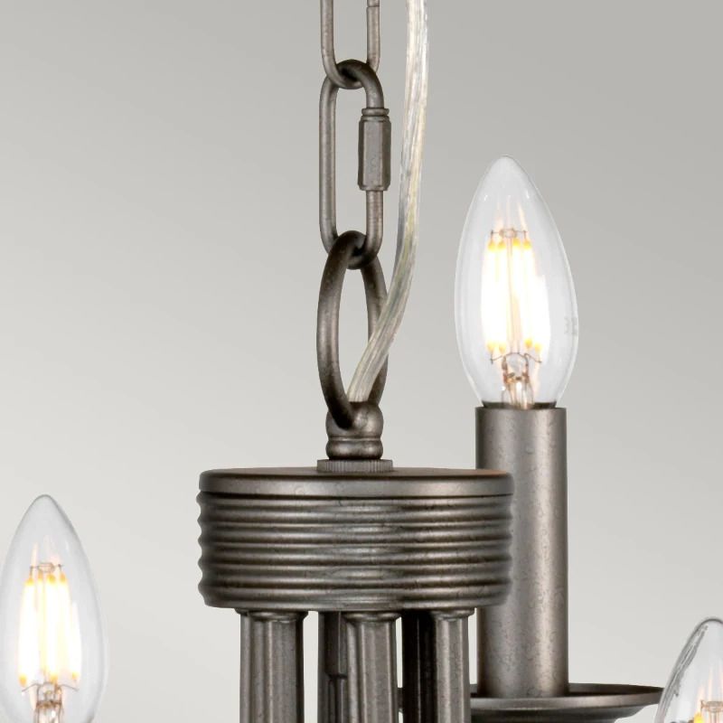 Elstead Lighting LED Kroonluchter | 9X E14 Max 60W | Dimbaar | Iron Gate