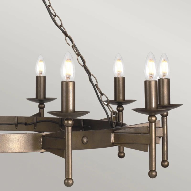 Elstead Lighting LED Kroonluchter | 18X E14 Max 60W | Dimbaar | Old Bronze