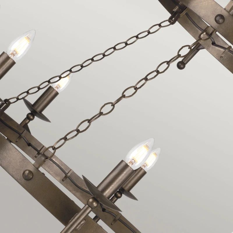 Elstead Lighting LED Kroonluchter | 18X E14 Max 60W | Dimbaar | Old Bronze
