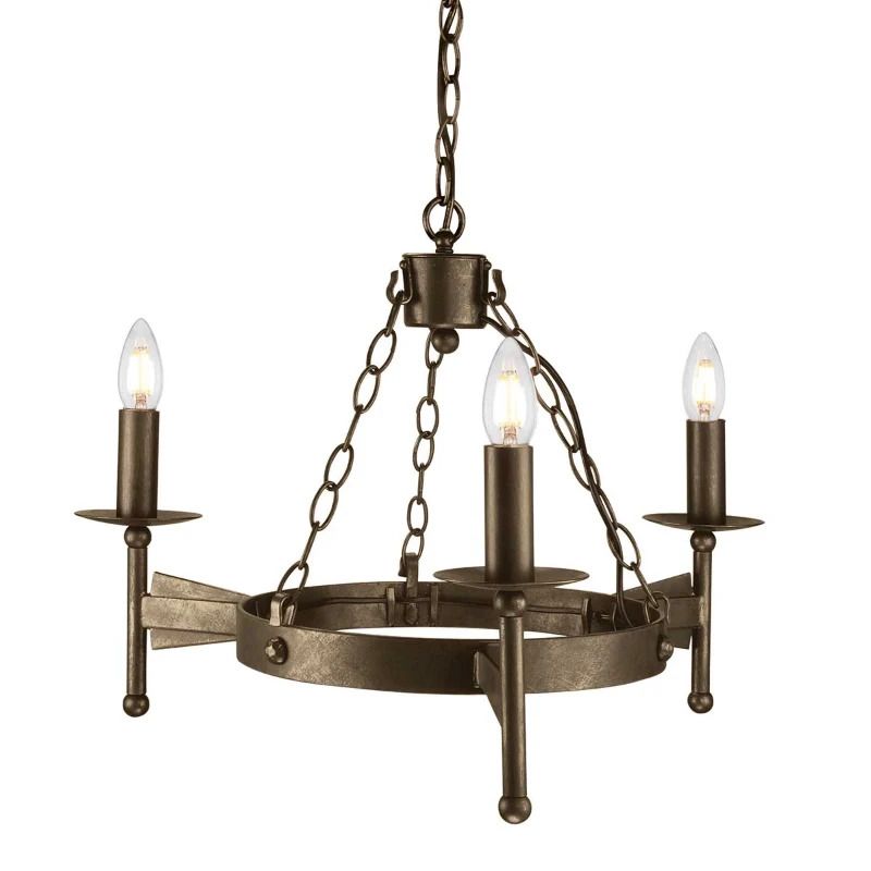 Elstead Lighting LED Kroonluchter | 3X E14 Max 60W | Dimbaar | Old Bronze