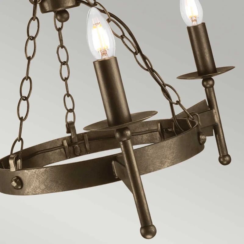Elstead Lighting LED Kroonluchter | 3X E14 Max 60W | Dimbaar | Old Bronze