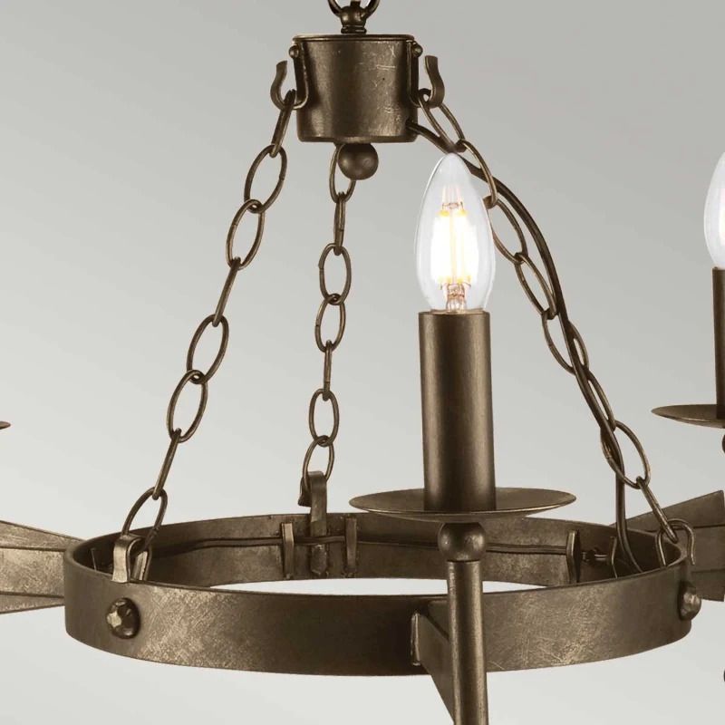 Elstead Lighting LED Kroonluchter | 3X E14 Max 60W | Dimbaar | Old Bronze