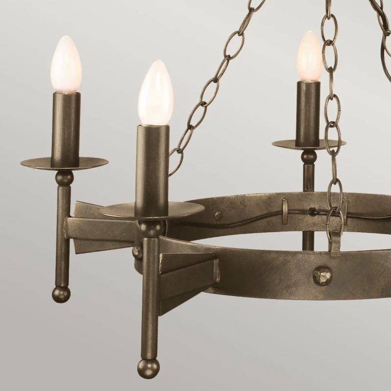 Elstead Lighting LED Kroonluchter | 5X E14 Max 60W | Dimbaar | Old Bronze