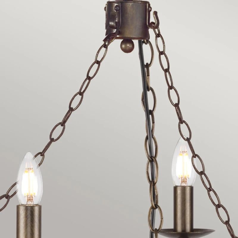 Elstead Lighting LED Kroonluchter | 6X E14 Max 60W | Dimbaar | Old Bronze