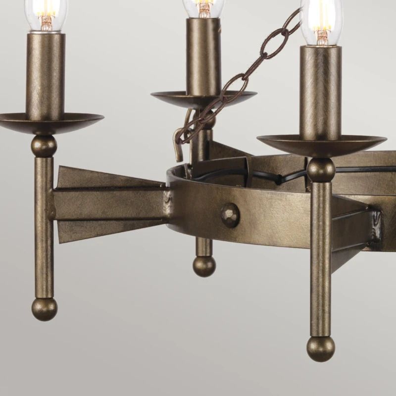 Elstead Lighting LED Kroonluchter | 6X E14 Max 60W | Dimbaar | Old Bronze