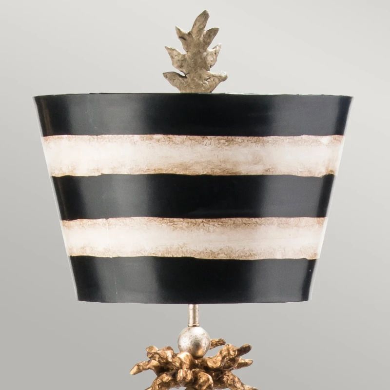 Flambeau Staande LED Lamp South Beach | 1X E27 Max 60W | Black, Putty & Gold Leaf