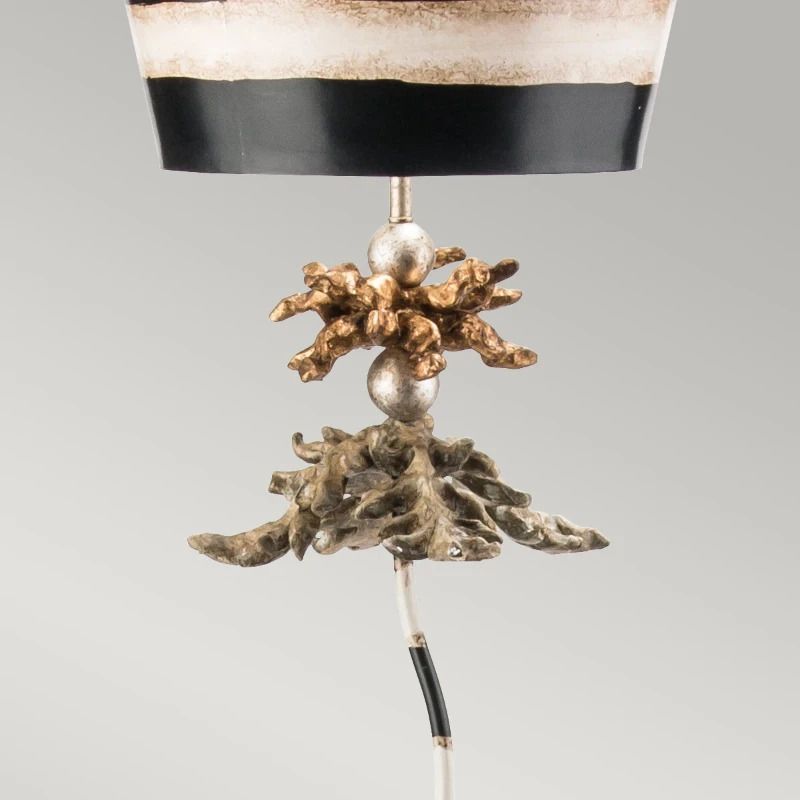Flambeau Staande LED Lamp South Beach | 1X E27 Max 60W | Black, Putty & Gold Leaf