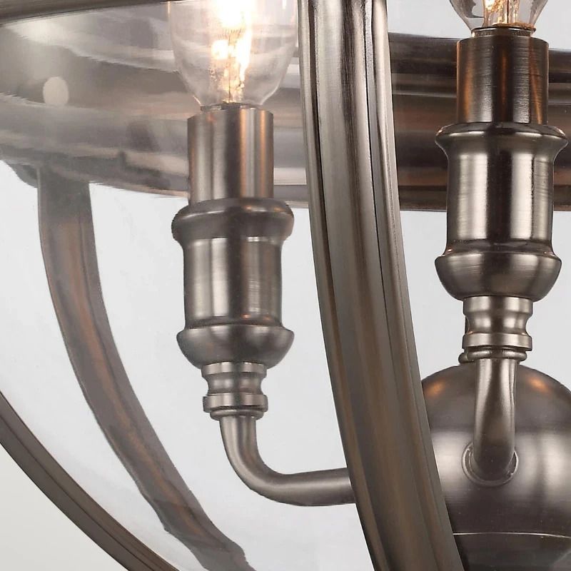 Feiss LED Kroonluchter | 3X E14 Max 60W | Dimbaar | Antique Nickel
