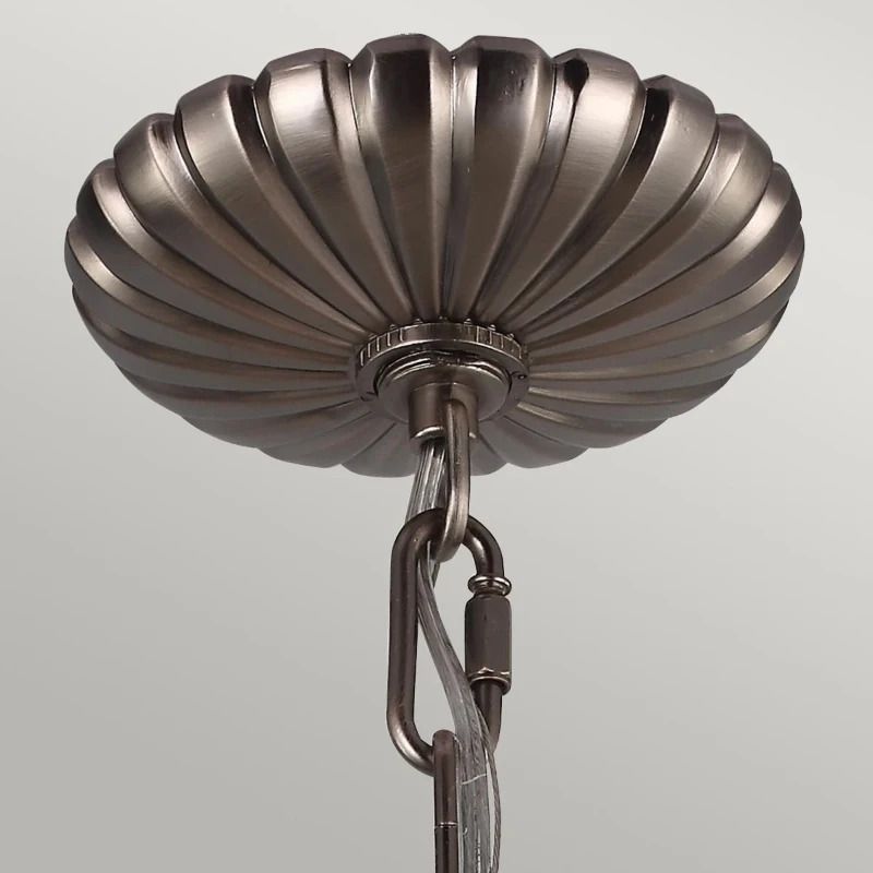 Feiss LED Kroonluchter | 3X E14 Max 60W | Dimbaar | Antique Nickel
