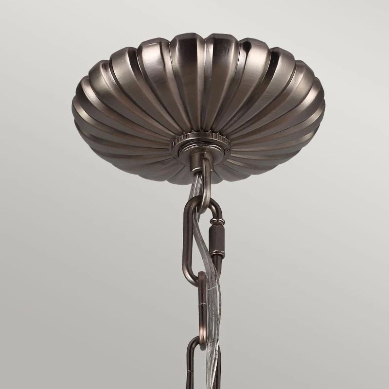 Feiss LED Kroonluchter | 4X E14 Max 60W | Dimbaar | Antique Nickel