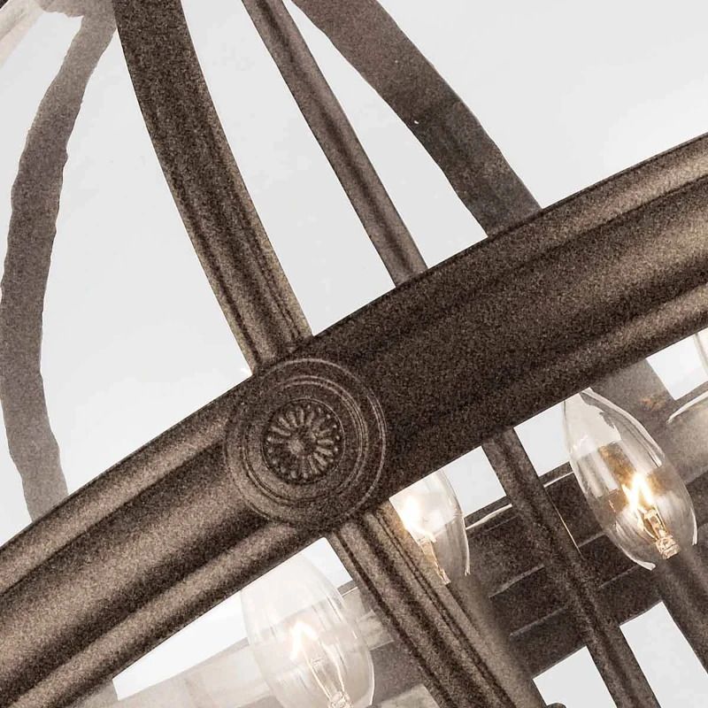 Feiss LED Kroonluchter | 4X E14 Max 60W | Dimbaar | British Bronze