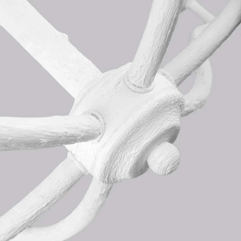 Feiss LED Kroonluchter | 6X E14 Max 40W | Dimbaar | Textured Plaster White