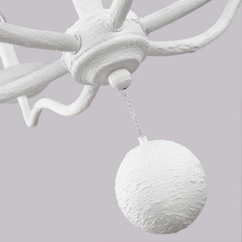 Feiss LED Kroonluchter | 6X E14 Max 40W | Dimbaar | Textured Plaster White