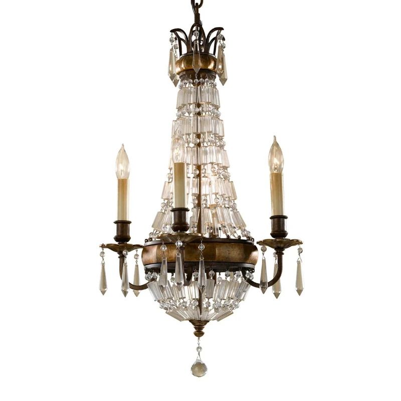 Feiss LED Kroonluchter | 4X E14 Max 60W | Dimbaar | Oxidized Bronze/British Bronze