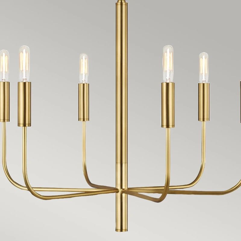 Feiss LED Kroonluchter | 6X E14 Max 60W | Dimbaar | Burnished Brass