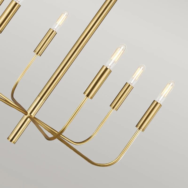Feiss LED Kroonluchter | 6X E14 Max 60W | Dimbaar | Burnished Brass