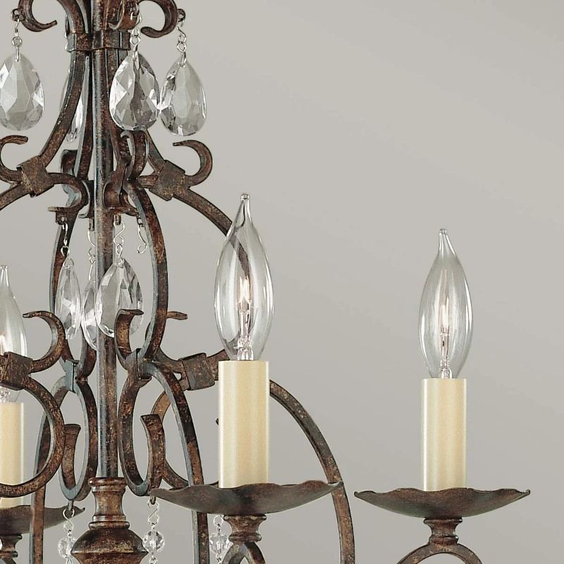 Feiss LED Kroonluchter | 4X E14 Max 60W | Dimbaar | Mocha Bronze