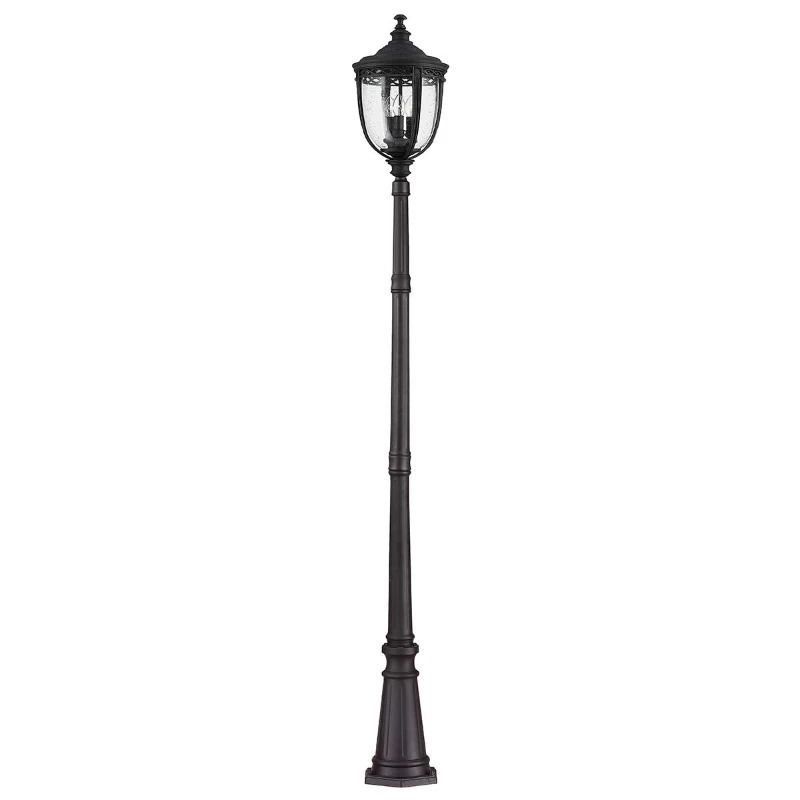 Feiss LED Tuin Pilaar English Bridle | 3X E14 Max 60W | IP44 (Outdoor) | Black