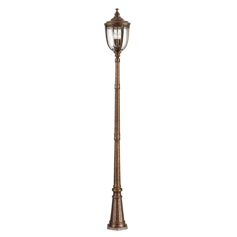 Feiss LED Tuin Pilaar English Bridle | 3X E14 Max 60W | IP44 (Outdoor) | British Bronze