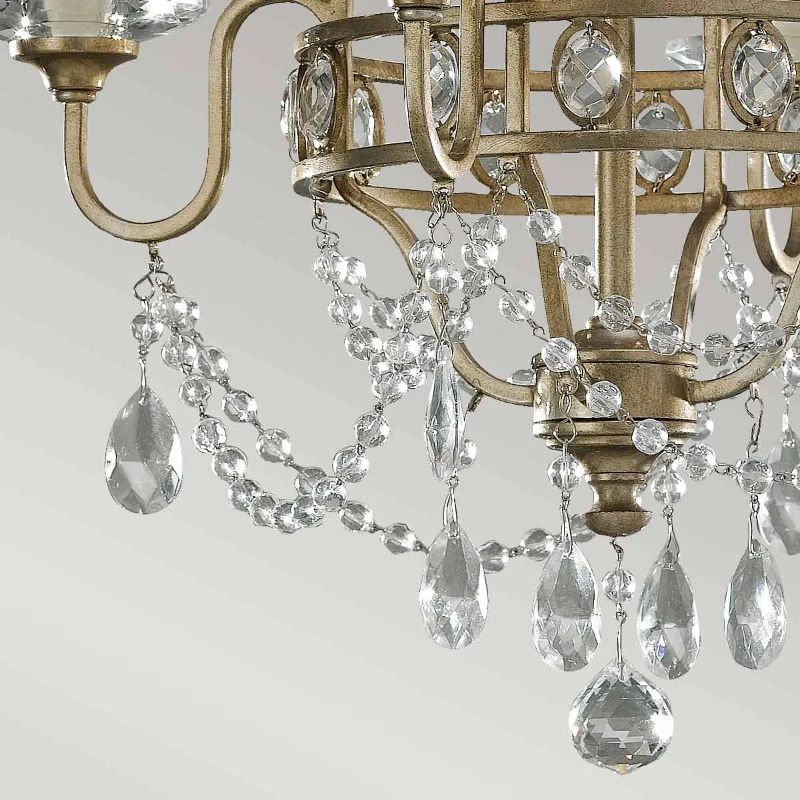 Feiss LED Kroonluchter | 4X E14 Max 60W | Dimbaar | Gilded Silver