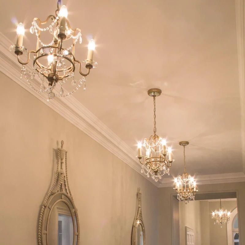 Feiss LED Kroonluchter | 4X E14 Max 60W | Dimbaar | Gilded Silver