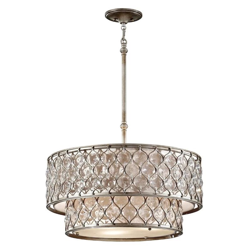 Feiss LED Kroonluchter | 6X E27 Max 60W | Dimbaar | Burnished Silver
