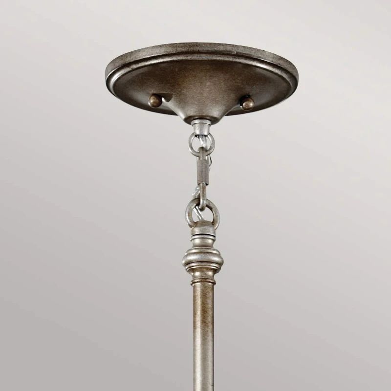 Feiss LED Kroonluchter | 6X E27 Max 60W | Dimbaar | Burnished Silver