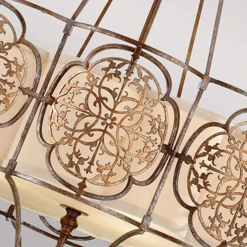 Feiss LED Kroonluchter | 4X E27 Max 60W | Dimbaar | British Bronze/Oxidized Bronze