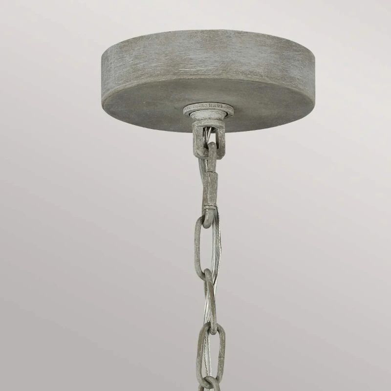 Feiss LED Kroonluchter | 9X E14 Max 60W | Dimbaar | Washed Grey