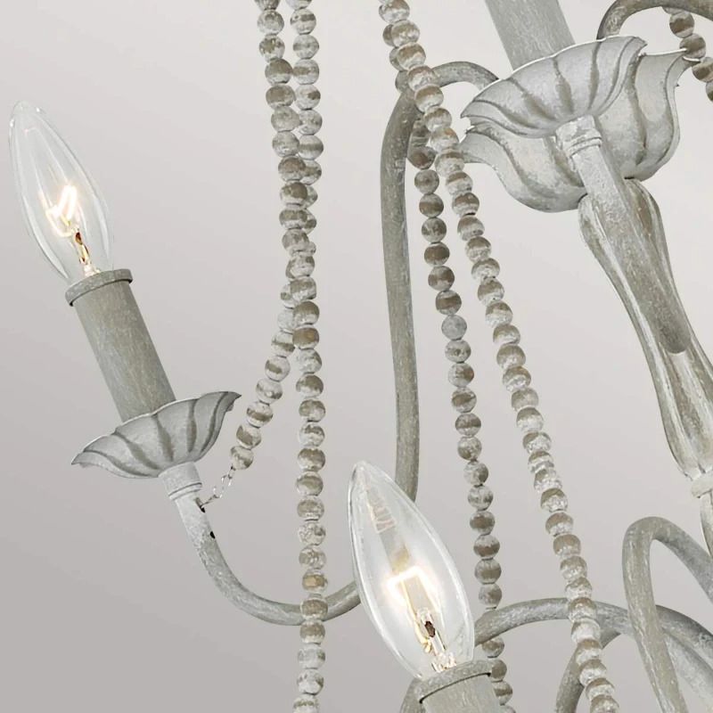 Feiss LED Kroonluchter | 9X E14 Max 60W | Dimbaar | Washed Grey