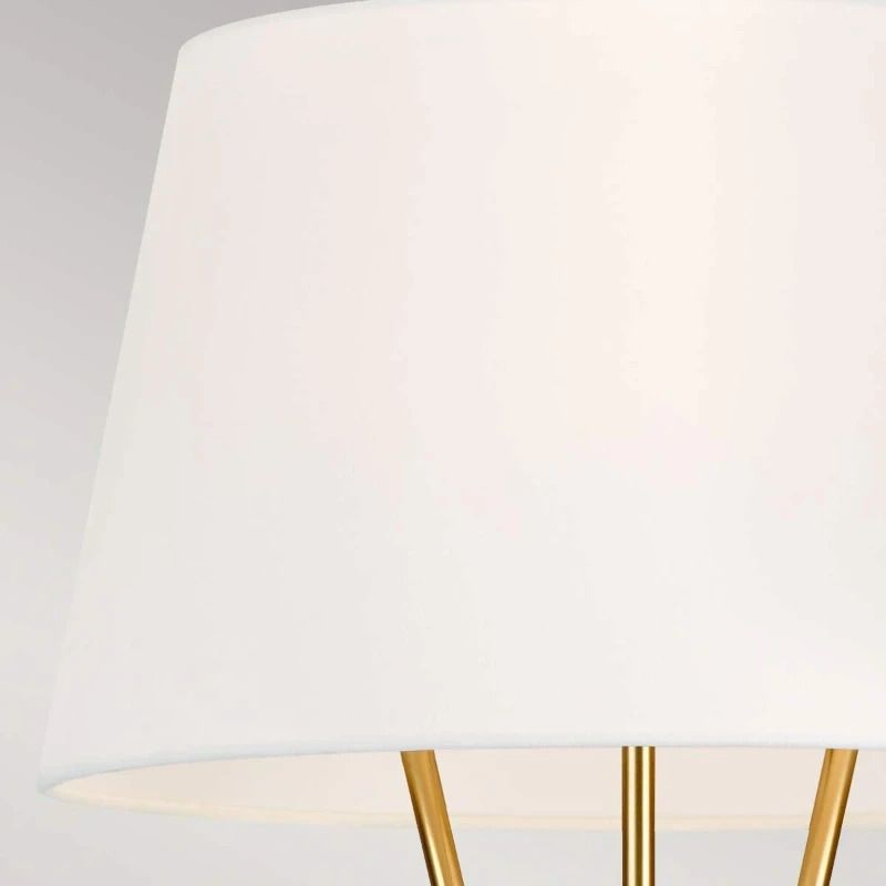 Feiss Staande LED Lamp Penny | 1X E27 Max 60W | Burnished Brass