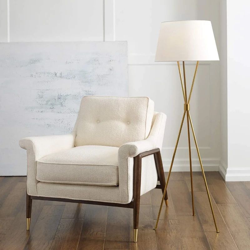 Feiss Staande LED Lamp Penny | 1X E27 Max 60W | Burnished Brass